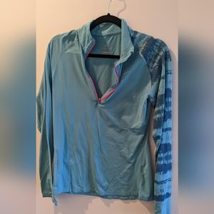 Nike Dri-Fit half-zip active pullover, Medium, blue